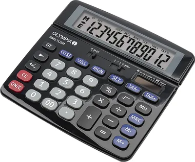 Image de Olympia Calculatrice de bureau 2503 TCSM 40183 12 chiffres, pile noire