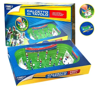 Productafbeelding van Plastic tafelvoetbalspel met veermechanisme