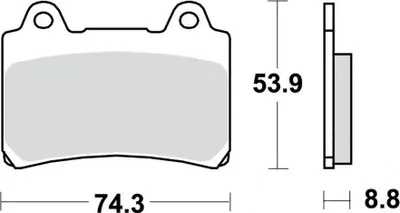 Zdjęcie produktu dla Klocki hamulcowe kpl. TRW MCB584SV