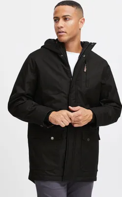 Produktbild von SOLID SDBello Herren Parka Winterjacke Mantel Jacke gefüttert mit Kapuze Reißverschlusstaschen Klettverschluss Regular fit