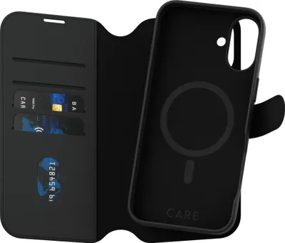Produktbild von PanzerGlass CARE by ® Feature Case Tango Two-in-One Wallet m. MagSafe iPhone 16 Plus, Cover, Apple, Apple - iPhone 16 Plus, Schwarz
