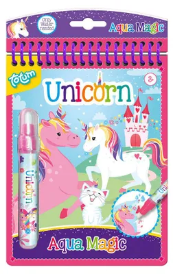 Immagine prodotto di Totum Aqua Magic unicorno libro da colorare ad acqua