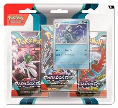 Zdjęcie produktu dla Pokemon Paradox Rift: Arctibax 3-Pack Blister German