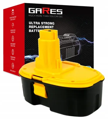 Zdjęcie produktu dla Gares Akumulator do Dewalt DC935 DC984 DC733 DC757 DC728 DC731 | 14,4 V 2 Ah Inny | Mocna Bateria do Robot Sprzątający | Wydajny Zamiennik Gares®