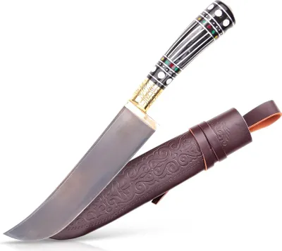 Produktbild von Usbekischer Messer – Pchak, 30 cm Hülsenstahl Kochmesser Handarbeit Küchenmesser