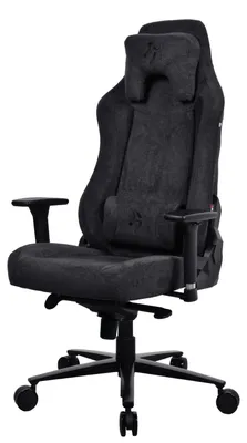 Produktbild von Arozzi Vernazza Soft Fabric™ Gamingstuhl - Reines Schwarz