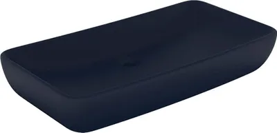 Obrázek produktu pro vidaXL umyvadlo obdélníkové matné tmavě modré 71x38 cm Keramika