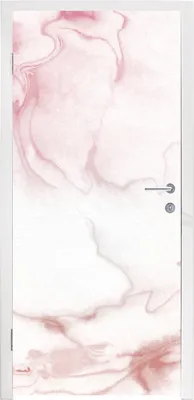 Produktbild von MuchoWow® Türtapete Selbstklebende Türfolie Marmor - Rosa - Rot 85x205 cm Türposter Türaufkleber Klebefolie Türklebefolie - Türverzierung - Türen Dekoration - Plakaten