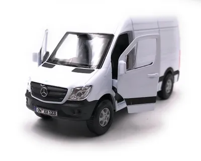 Produktbild von Onwomania Mercedes Benz Sprinter Panel Van White Model auta s SPZ Auto Mst. 1:34