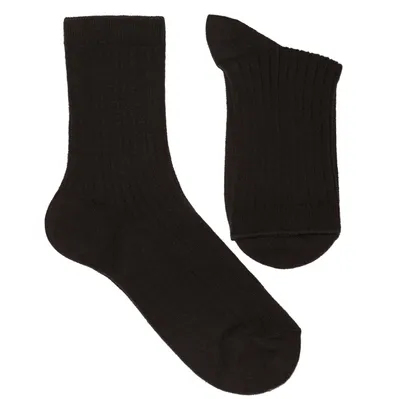 Produktbild von Herren Socken aus Baumwolle Rippe Braun Größe 43-46
