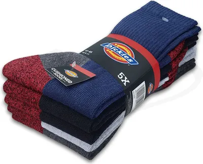 Produktbild von 5 Paar Dickies® CUSHIONED CREW Work Socks Herren Arbeitssocken Business Socken Strümpfe in Farbmix und Größe 41-45