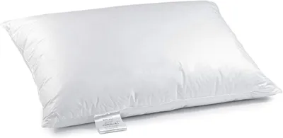 A white pillow on a white background.