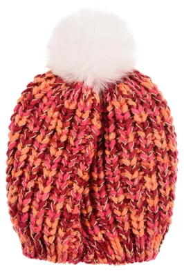 Produktbild von Minnie Mouse Kinder Mädchen Winter-Mütze Strick Bommelmütze, Farbe:Rot, Größe:54