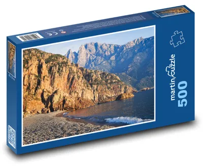 Obrázok produktu pre Puzzle 500 Skalnaté pobrežie a hory - martinpuzzle