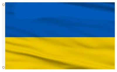 Ukraine Flagge 90x150 cm, 100% Polyester, 1 Stück