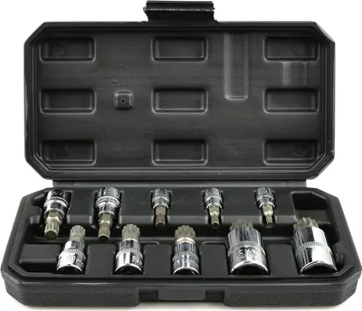 Obrázok produktu pre Sada nástrčných hlavíc s bitom - kľúčov M Spline XZN, 1/2'' 1/4'', 10ks