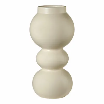 Image de Vase Como Crème 3 Boules- H 23.5 cm