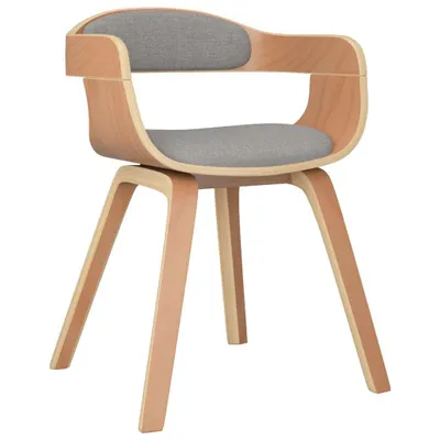 Obrázok produktu pre vidaXL Jedálenská stolička Taupe Bent Wood and Fabric