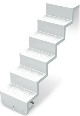 Produktbild von Pooltreppe Eleganz 60 I 5-stufig I Randbefestigung - lang I weiß