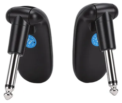Obrázok produktu pre Bezdrôtový mikrofónny systém pre gitaru s dosahom 30 m, bezdrôtový zvukový vysielač a prijímač, Plug and Play, automatické spárovanie, otočná koncovka o 270 stupňov, určený pre živé vystúpenia na pódiu