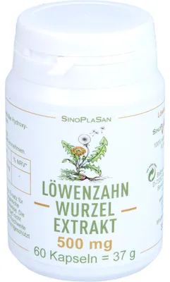 Produktbild von SinoPlaSan Löwenzahnwurzel-Extrakt 500 mg Kapseln, 60 St. Kapseln
