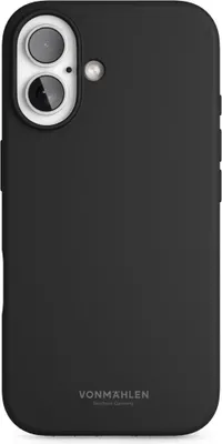 Immagine prodotto di Custodia in silicone morbido Vonmählen per iPhone 16 Plus Nero (MSC00046)