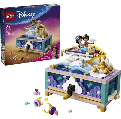 Zdjęcie produktu dla LEGO Disney Princess Szkatułka na biżuterię Dżasminy, Zestaw do budowania, 6 lat(a), Plastik, 458 szt., 618 g