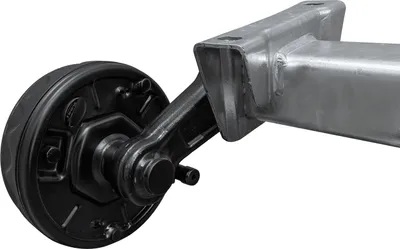 Produktbild von KNOTT VGB13 gebremste Anhängerachse 1350 kg 4x100 1500 mm 1950 mm Bremsachse für PKW Anhänger Autoanhänger Transportanhänger Autotransporter Lastanhän