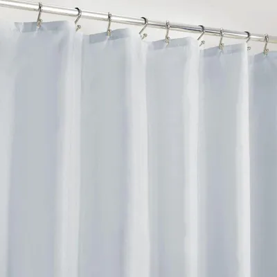 Produktbild von mDesign Duschvorhang Badewannenvorhang wasserabweisend Polyester Hellblau