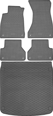 Image de RIGUM 402001 Tapis de coffre + RIGUM 903546 Tapis de sol - Audi A4 B9 Avant / Break à partir de 11.2015, AV2, avant et arrière - MONTAGE