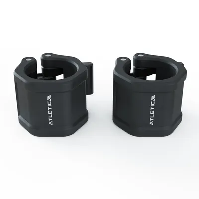 Produktbild von ATLETICA Kautschuk | Hantelverschlüsse | Schwarz | Sicherung von Hantelscheiben | Ø 50mm | Rutschfest