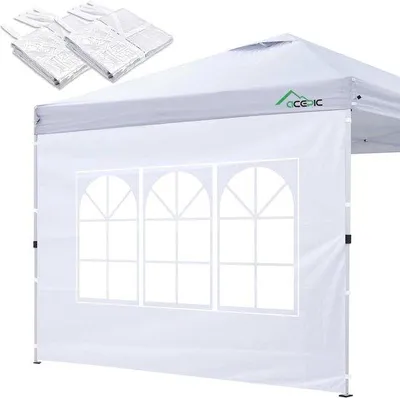Productafbeelding van Famanu zijdepanelen voor pop-up paviljoen - 10x10, 210D - Ideaal voor evenementen in de open lucht