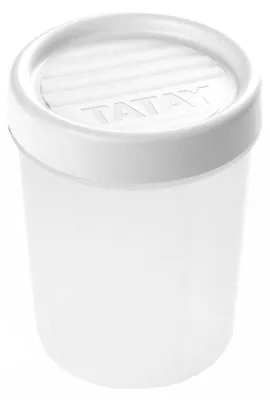 Zdjęcie produktu dla Pojemnik na żywność - 0,4 l - Plastik bez BPA - Szczelny - 8,5 x 8,5 x 11,1 cm