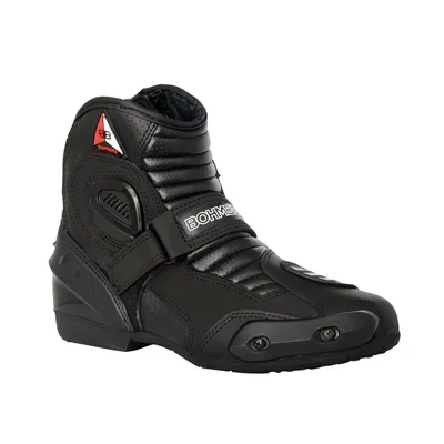 Produktbild von Bohmberg Audax Herren Motorradstiefel-Biker Boots-Sport Motorrad Stiefel aus echtem Leder-Leicht und Atmungsaktiv, mit verstärkten Protektoren - EU 42