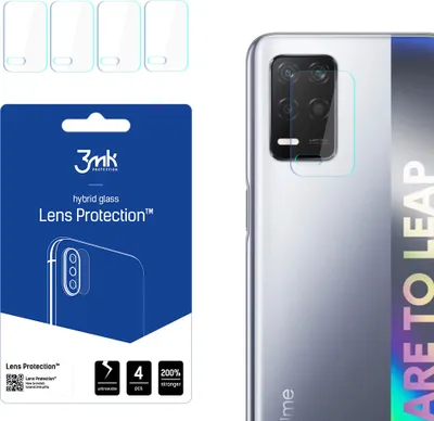 Produktbild von 3mk Hybridglas Lens Protection für Realme Q3 5G Kamera Objektiv Kameralinse 0,16mm 6H (4 Stück)