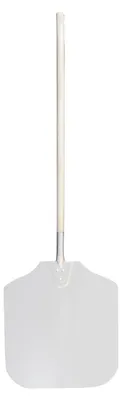 Zdjęcie produktu dla Łopatka do pizzy, aluminiowa z drewnianą rączką, wymiary łopatki: 455 x 405 mm