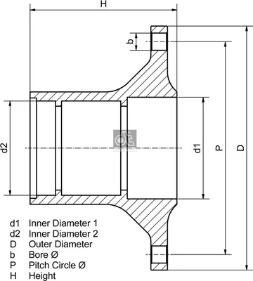 Produktbild von DT Spare Parts 4.63346 Radnabe Hinten Ø335mm Lochkreis