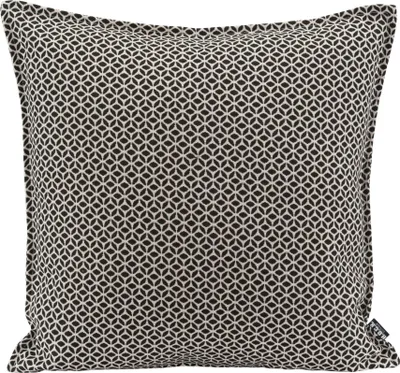 Produktbild von H.O.C.K. Pulco Outdoor Kissen 50x50cm mit Biese col.4 schwarz kleingemustert