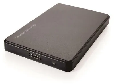 Produktbild von Conceptronic 2.5" Festplattengehäuse USB 3.0, HDD-Gehäuse, 2.5", SATA, Serial ATA II, Serial ATA III, 5 Gbit/s, USB Anschluss, Schwarz