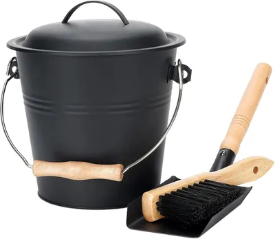 Produktbild von Ascheimer 1.5 Gallon, Metall mit Deckel, für Kamin