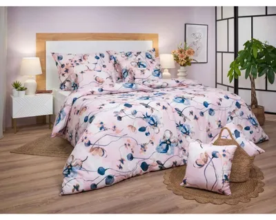 Obrázek produktu pro Bavlněné povlečení Bloom elegance pudrová 140x200, 70x90 cm