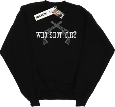 Produktbild von Dallas - "Who Shot J.R." Sweatshirt für Herren BI20801 (L) (Schwarz)
