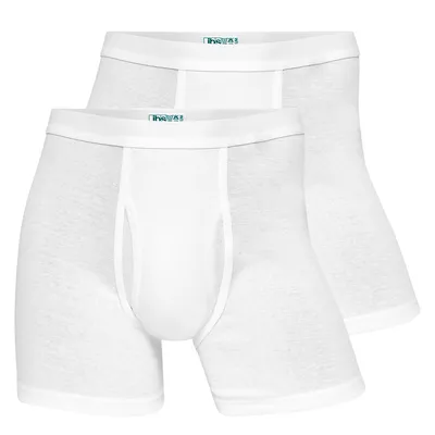 Immagine prodotto di JBS, confezione da 2: pantaloncini corti in bambù / pantaloni corti. Gamba leggermente più lunga, con patella. Cotonelogico naturale