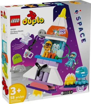 Zdjęcie produktu dla LEGO® Duplo 10422 Prom kosmiczny 3 w 1 - mnóstwo przygód!