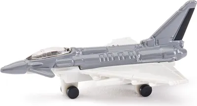 Produktbild von SIKU Militär Kampfflugzeug Spielzeug aus Metalldruckguss und Kunststoff, 2,7x4x7cm