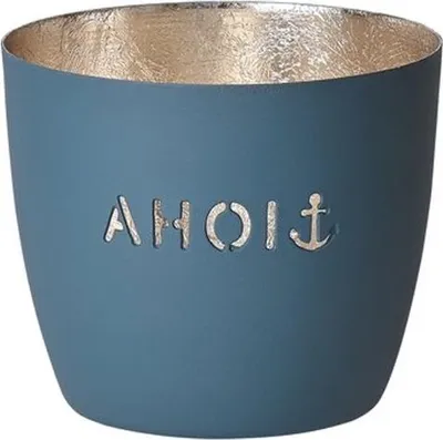 Immagine prodotto di Gift Company Windlicht Madras Ahoi M, Teelichthalter, Kerzenhalter, Eisen, Windsor, Gold, 8.5 cm, 1031104064