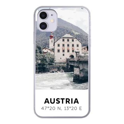 Produktbild von MuchoWow® Handyhülle Schutzhülle Hülle für iPhone 11 Österreich - Wasser - Alpen Silikon Softcase Handy Hülle - Handytasche