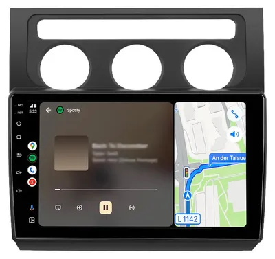 Immagine prodotto di Autoradio Android da 9 pollici con 64 GB per VW Touran 1T 2003-2010 con CarPlay, navigazione Android Auto e Bluetooth