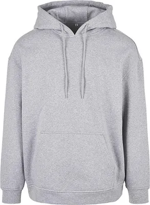 Produktbild von Build Your Brand Basic BB006 | Basic Oversize Hoody Kängurutasche Übergroßer Schnitt - Farbe: Heather Grey - Größe: M
