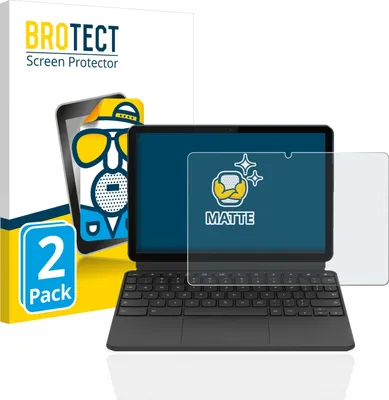Produktbild von 2x BROTECT Schutzfolie für Lenovo IdeaPad Duet Chromebook 10.1" (im Querformat) Displayschutz Displayschutzfolie Folie Matt Entspiegelungsfolie